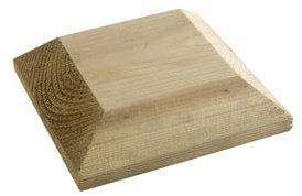 Snowdon Timber Treated Fence Post Cap 5 Pack (W) 115mm (T) 27mm