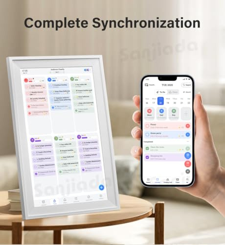 Digital Calendar 15.6, Digital photo frame Photo Display 64GB,1080P Touchscreen Smart Planner-with Task & Reward Meal Plan,Wall&Desk Mount with Reminder,Great for Family Schedules& Chore Organizzing
