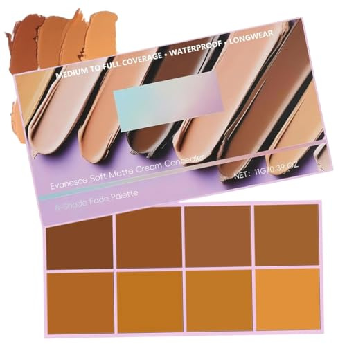 Palette Correttore Viso 6 Colori in Crema - Trucco Professionale Coprente - Correttore Palette per Carnagioni Diverse
