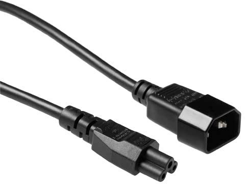 ACT AK5028 - Cable de alimentación (3 Pines, 2 m, C14 Macho a C5 Hembra, Cable de alimentación Tipo F, alargador de Cable de alimentación en frío)