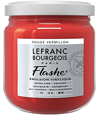 Lefranc Bourgeois Flashe Acrylique Pot 400ml Rouge Vermillon