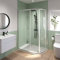 Modern 1000mm x 800mm Right Hand Offset Quadrant Shower Enclosure Framed 6mm Glass