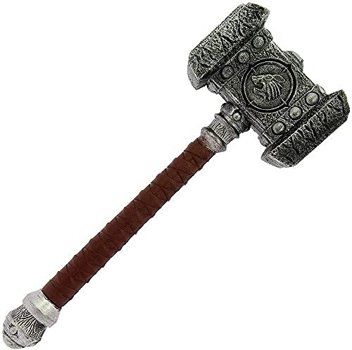 DNA LEISURE 100% LARP PU Foam 17 Thor Battle Hammer Collectors Cosplay Fancy Dress Costume Weapon Prop The Avengers