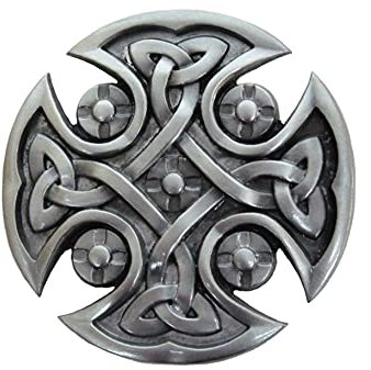 Alaani Keltischer Knoten Kreuz Celtic Knot Cross Gürtelschnalle Buckle Mod.3