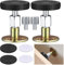 XxinXrong2 Packs Adjustable Threaded Bed Frame Anti-Shake Tool, Headboard Stoppers Anti-Shake Fixer, Prevent Rocking Headboard Pad for Home Room Bed Furniture Wall Support