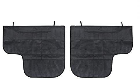 DONGKER 2PCS Dog Car Door Covers, Black, Universal Fit, Pet Car Door Protector, Scratchproof, Suction Cups