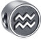 Aquarius Zodiac Sign Charms fit Pandora Valentines Day Bracelet, Antique 925 Sterling Silver Birthday Star Signs Beads, 12 Constellation Charm, Gifts for Couple/Boys/Girls