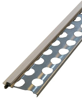 5x Handelskönig Sockelprofil 15 mm Außenputz je 250 cm = 12,5 m Putzprofil Außenputzprofil Tropfnase PVC-Kante