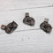 Mini Pot feet, Cute Animal Shaped Pots Feet Animal Figurines Ornaments Plant Pot Support Feet, for Indoor and Outdoor Plant pots to Improve Airflow Drainage Resin Flower Risers Decorative Feet(cat)