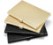 yuejuhe 4 pièces Porte Carte de Visite Professionnel, Etui Carte de Visite, Porte Carte Metallique, Porte Carte Fin Ultra Slim pour Hommes et Femme (2 Noir + 2 Or)