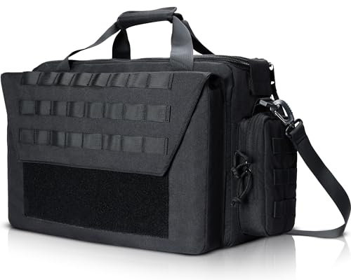 OneTigris Taktisch Waffentasche, Range Bag Pistolentasche Einsatztasche Gewehrtasche für Jagd Schießstand Angeln Wandern Outdoor