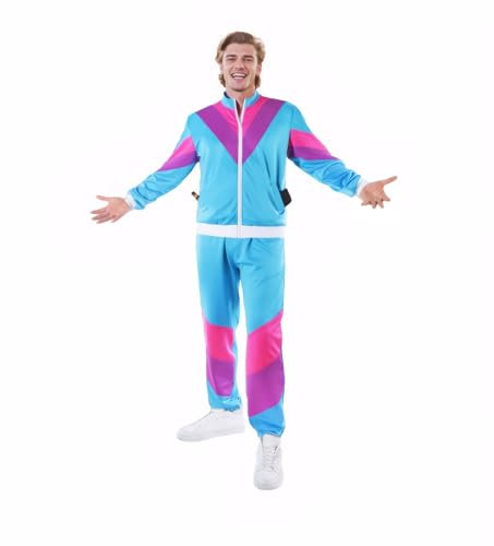 Fairycos 90er 80er Jahre Outfit Herren Bad Taste Outfit Damen Partner Kostüme Erwachsene New Kids Kostüm Herren Faschingskostüme Männer L