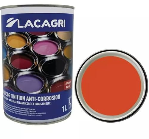 Lacagri Kubota Peinture antirouille 3 en 1 Couche de finition et apprêt Orange