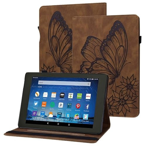 GoodcAcy Carcasa para Lenovo Tab M8 (4th Gen)/Lenovo Tab M8 (4th Gen) 2024 Funda Delgada y rígida - Funda Plegable Ligera, PU Protectora Carcasa con Función de Soporte,Marrón