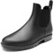 DREAM PAIRS Stivali da Pioggia Uomo Chelsea Wellington Rain Boots Impermeabili Stivaletti Elastico Outdoor Ankle Boot,Size 45,Nero,SDRB2401M-E