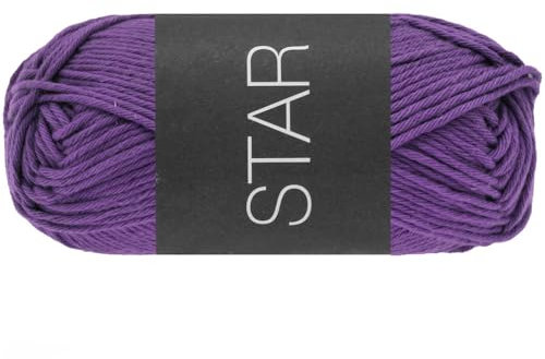 LANA GROSSA Star | Topflappen-Baumwolle | Handstrickgarn aus 100% Baumwolle | 50g Wolle zum Stricken & Häkeln | 90m Garn FB116