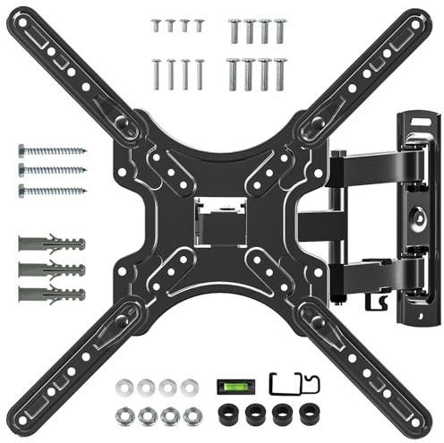 Ginkgo Soporte de Pared para TV LED LCD OLED de 26-55, Soporte de Pared para TV Giratorio e Inclinable, Peso Máximo 35 kg, VESA máx. 400 x 400 mm