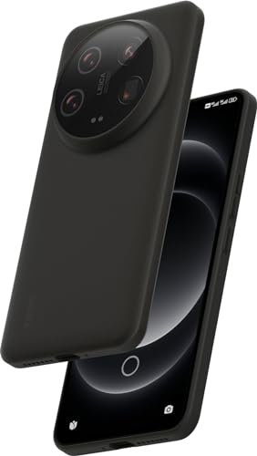 memumi 0.3mm Ultra Slim Case for Xiaomi 14 Ultra, Matte Finish Case with Full Camera Protection, Anti-Scratch and Fingerprint Resistant Cover, Support Wireless Charging Black