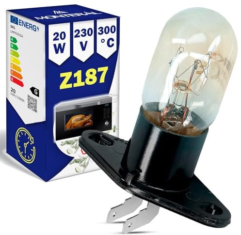 Z187 Microwave Bulb 20W 230V 300°С with The Original Code 4713-001046 4713-001524 4713-01031 for Samsung 6912W3B002D for LG - MONTERAL