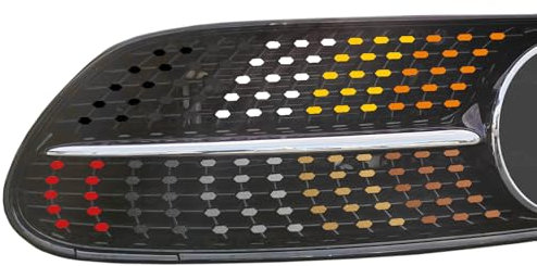 SB CarDesign Diamantgrill Folien passend für Mercedes E-Klasse W213 S213 C238 A238 FACELIFT AMG Grillaufkleber (Schwarz)