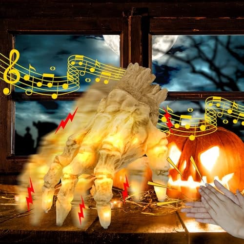 Wednesday Hand Halloween,Halloween deko gruselig eiskaltes händchen,kriechende Hand,Skelett Krabbelnde Hände,für Dekoration, Party Deko