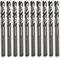Saxton Lot de 10 forets pour scie-cloche HSS 6,35 x 80 mm