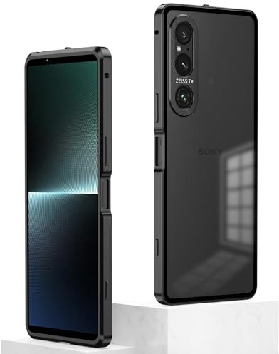 zZjoOoj Étui pour Sony Xperia1VI Pop Boucle Métal Coque en PC Plaque arrière Protection contre les chutes Coque Sony Xperia 1V