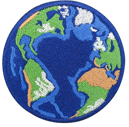 Finally Home Klett Patch - Weltkugel | Planet Erde Klett Patches, Welt Aufnäher, Outdoor Klettpatches, Nasa Badge, Klettpatch Rund