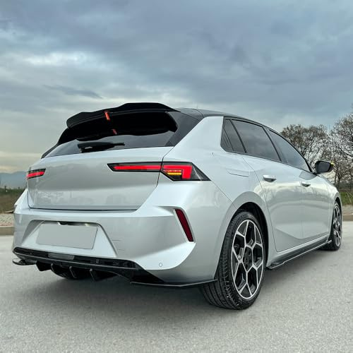 Dachspoiler kompatibel mit OPEL Astra L 2020+ | kompatibel mit Opel Astra L HB 5-türer 2021- - Schwarz glänzend