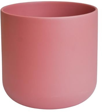 Ivyline Lisbon Blush Rose Planter - Water Resistant - Modern & Decorative Indoor Home House Plant Foliage Flower Pot - 26 x 26cm