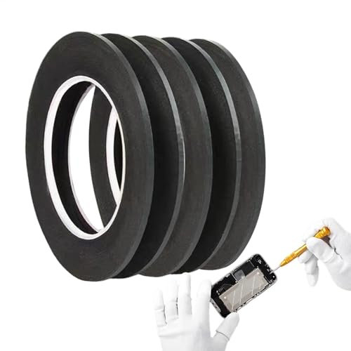 Generico Nastro bi-adesivo - Nastro adesivo biadesivo resistente | Nastro per riparazione schermo cellulare | Set 5 pezzi adesivo trasparente per display, riparazione schermo smartphone e tablet