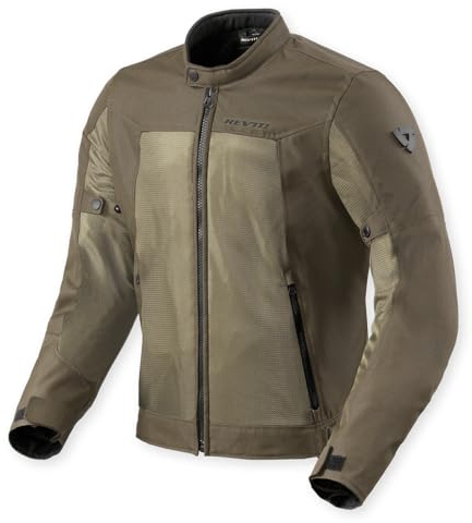REV'IT! Revit Eclipse 2 Sommer Motorradjacke, Tarmac Grün, XL