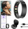 WIOONI Smart Ring Herren Damen mit Ladebox - Herzfrequenz SpO2 Monitor, Schlafanalyse, 100+ Sportmodi, IP68 Wasserdicht, Fitness Tracker Kompatibel mit Android/iOS (11, Schwarz)