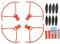 XIASABA Erhöhter Stativ Propellers chutz RC Drohnen zubehör für X8 Mini Orange (Orange)