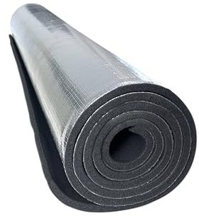 ArmaComfort AB Alu Plus Schalldämmmatte – 11 mm, 1000 × 2000 mm – Aluminium kaschiert, B-s1,d0, 28 dB Rw – für Abwasserrohre, Haustechnik, Industrie (Armacomfort AB Alu Plus, 11mm - 2m x 1m)