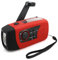 Solar-Radio zum Aufziehen mit Handkurbel, 2000 mAh Powerbank, 1 W LED-Taschenlampe und TF – Notfall-Radio für Out-Player-Karte