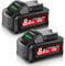 2Packs 8.0Ah M18 Battery for Milwaukee, Powtree Replacement for Milwaukee 18V Battery 48-11-1810 48-11-1820 48-11-1850 48-11-1828 48-11-1860 Cordless Power Tool with Indicator