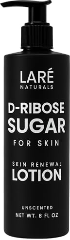 Laré Naturals Ribose Sugar for Skin - Ribose Cream - D-Ribose - Working Hands Cream - Lightweight Moisturizer with D-Ribose & Vitamin E - 8 fl oz - Unscented
