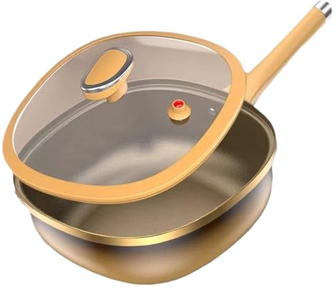 Djowyh Friteuse antiadhésive, en de titane, pour induction, cuisson, barbecue, maison, cuisine