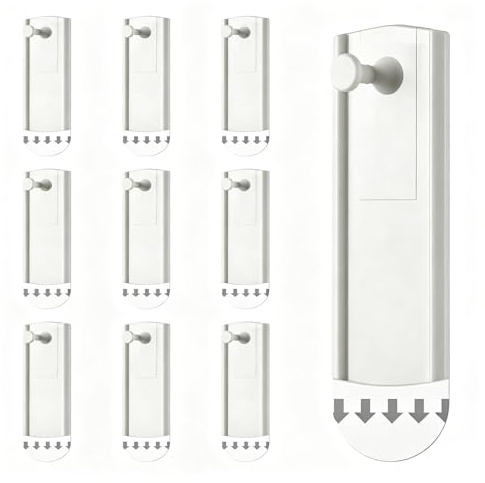 10 Piezas Ganchos Adhesivos para Pared,Cuelga Facil Cuadros Sin Clavos,Colgar Cuadros Sin Agujeros,Colgadores para Fotos,Marcos,Cartel Decoraciones (Blanco)
