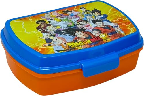 Fiambrera Infantil Niño para Dragon Ball Fan - Tupper Porta Almuerzo y Meriendas (17x14 cm) - Caja Sandwichera Sin BPA con Cierre Fácil - Ideal Colegio y Guardería (3-8 Años)