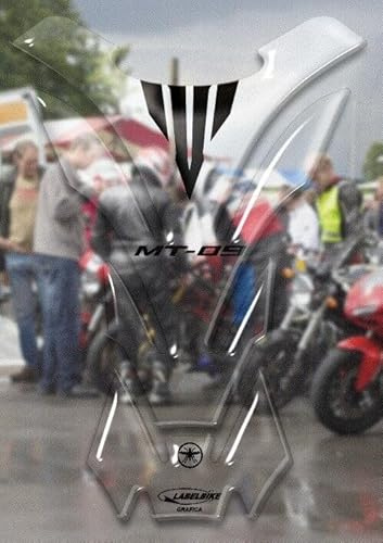 LABELBIKE 3D Aufkleber Motorrad Tankpad kompatibel mit Yamaha | MT-09, Harzschutz, Kratzfestigkeit, Dekoration