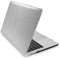 MyGadget Coque Paillette pour Apple Macbook Pro 15 à partir de 2016 Modèles A1990 A1707 - USB C | Touchbar - Case Opaque Extra Slim - Hardshell Cover Argent