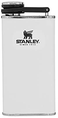 Stanley Petaca clásica de 8 onzas con tapa que nunca se pierde, botella de acero inoxidable de boca ancha para facilitar el llenado y vertido, termo aislado sin BPA a prueba de fugas