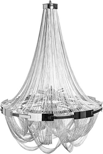 invicta INTERIOR Extravaganter Kronleuchter ROYAL XL 70cm silber Hängeleuchte Deckenleuchte