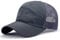 FXSYL Großer Kopf Mann Plus Größen-Baseballmütze-Mann-Sommer-dünne Gewebe-Ineinander greifen-Sonnenhut-männliche Hysteresen-Hüte,Gray,Code 60-65CM