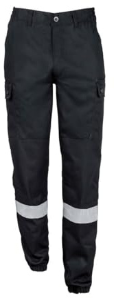 City Guard Pantalon Sécurité Noir Bandes rétro-réfléchissantes