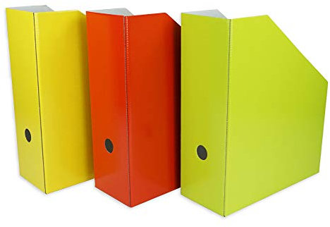 TimeTEX Set Sammelordner A4 ColorFIT - extrabreit - 3-teilig - je ein Sammelordner in rot, grün und gelb - 93392