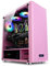 HDYD Caso Gaming Rosa, Mid-Tower PC Gaming Caso ATX/M-ATX/ITX - I/O Anteriore USB 3.0 Port - Pannello Laterale Acrilico - 7 Fan Posizione - Water-Cooling Pronto