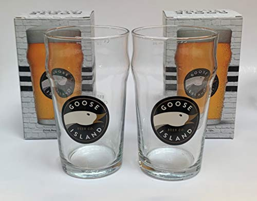 Goose Island 2 Pint Glasses Nucleated - WP Online